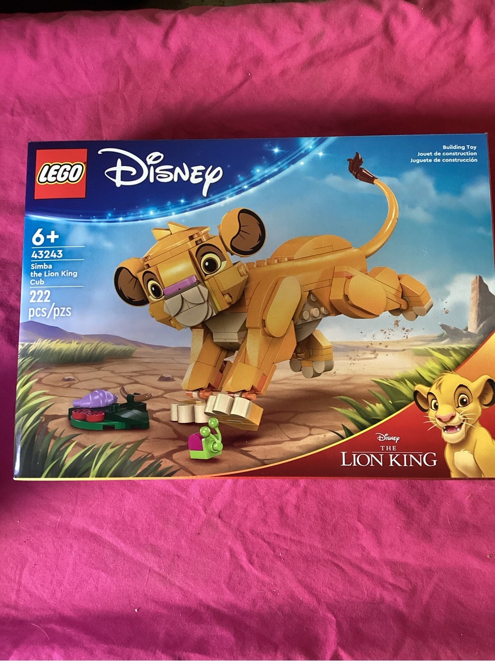 609-2024 LEGO Disney Simba the Lion King Cub Building Set #43243 New